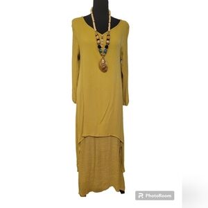 Boho Yellow Mustard, small dress.